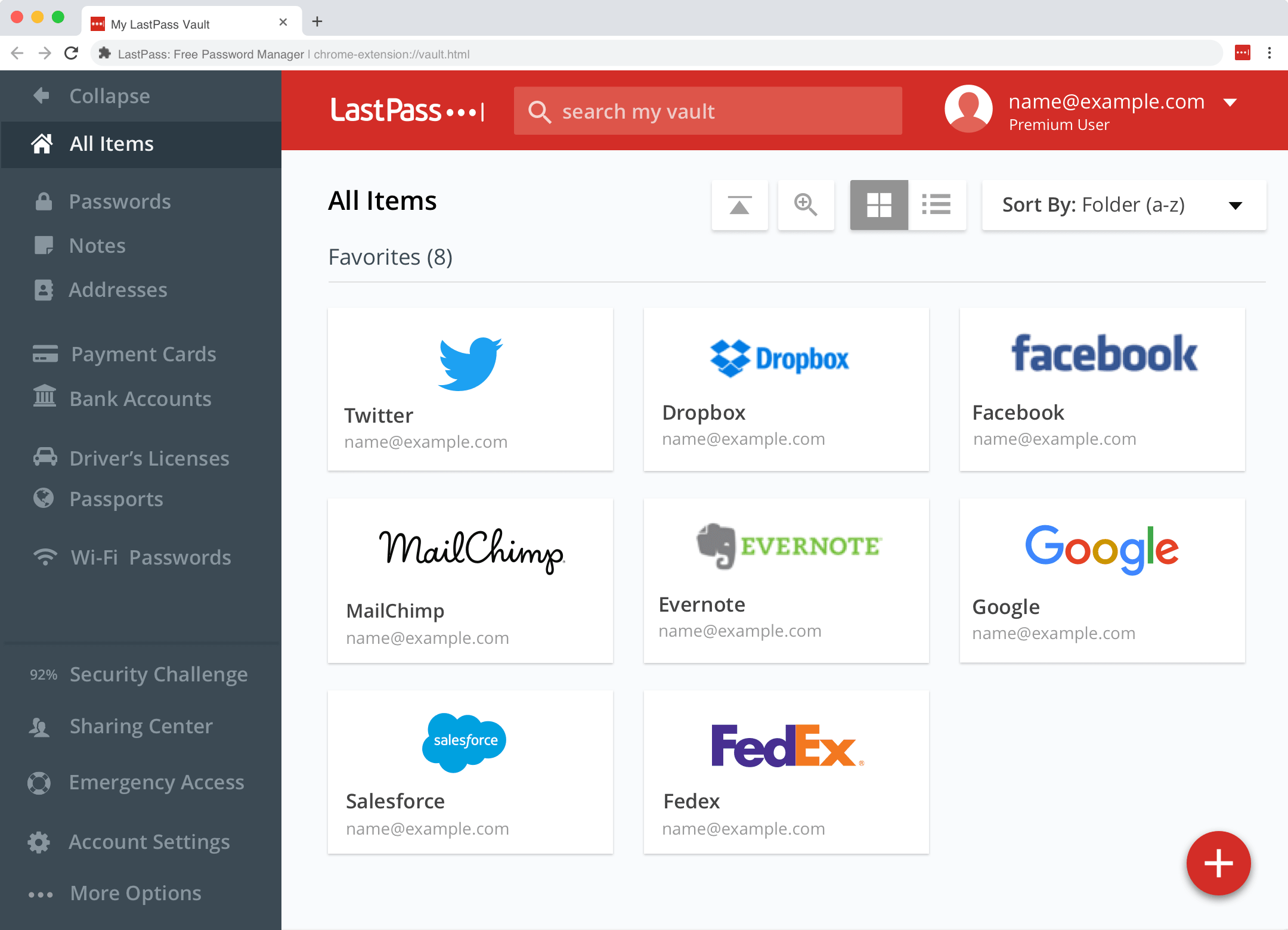 Lastpass screenie